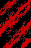 Black and red abstract background with grunge texture and modern design illustration template vector