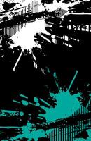 Black and green abstract background with splash grunge texture and modern design illustration template vector