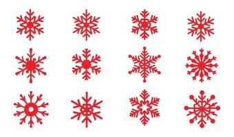 Seamless Pattern Snowflake Ornament Set for Designers vector