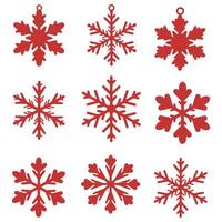 Intricate Snowflake Ornaments Set for Creative Use vector