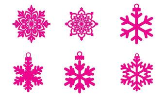 Seamless Snowflake Ornament Patterns for Creative Projects vector