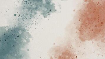 Brown pink green abstract watercolor aesthetic horizontal background suitable for banner, card and invitation. vector