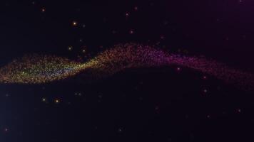 Golden and Pink Particle Wave Transition video