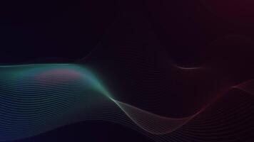 Gradient Abstract Wave Background in Teal and Red video