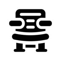 chair icon. glpyh icon for your website, mobile, presentation, and logo design. vector