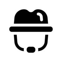hat icon. glpyh icon for your website, mobile, presentation, and logo design. vector