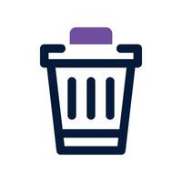 dustbin icon. dual tone icon for your website, mobile, presentation, and logo design. vector