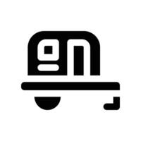 caravan icon. glpyh icon for your website, mobile, presentation, and logo design. vector