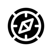 compass icon. glpyh icon for your website, mobile, presentation, and logo design. vector