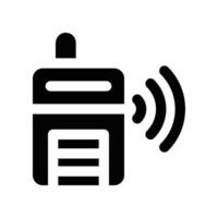 walkie talkie icon. glpyh icon for your website, mobile, presentation, and logo design. vector