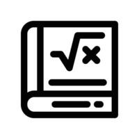 math icon. line icon for your website, mobile, presentation, and logo design. vector