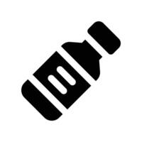 water bottle icon. glpyh icon for your website, mobile, presentation, and logo design. vector