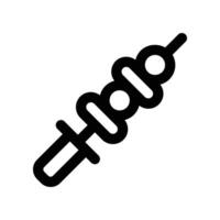 skewer icon. line icon for your website, mobile, presentation, and logo design. vector