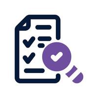 verification icon. dual tone icon for your website, mobile, presentation, and logo design. vector
