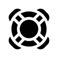 lifesaver icon. glpyh icon for your website, mobile, presentation, and logo design. vector