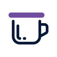 cup icon. dual tone icon for your website, mobile, presentation, and logo design. vector