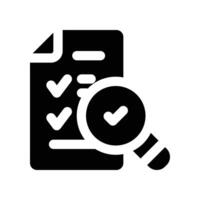 verification icon. glyph icon for your website, mobile, presentation, and logo design. vector