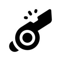 whistle icon. glpyh icon for your website, mobile, presentation, and logo design. vector