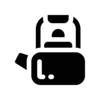 kettle icon. glpyh icon for your website, mobile, presentation, and logo design. vector