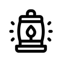 oil lamp icon. line icon for your website, mobile, presentation, and logo design. vector
