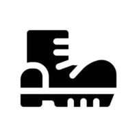 boot icon. glpyh icon for your website, mobile, presentation, and logo design. vector