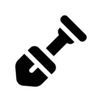 shovel icon. glpyh icon for your website, mobile, presentation, and logo design. vector