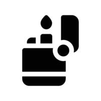 lighter icon. glpyh icon for your website, mobile, presentation, and logo design. vector
