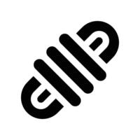 rope icon. glpyh icon for your website, mobile, presentation, and logo design. vector