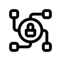 security system icon. line icon for your website, mobile, presentation, and logo design. vector