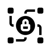 security system icon. glyph icon for your website, mobile, presentation, and logo design. vector
