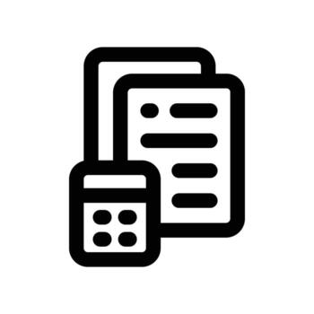 accountant icon. line icon for your website, mobile, presentation, and logo design. vector