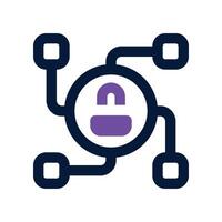 security system icon. dual tone icon for your website, mobile, presentation, and logo design. vector