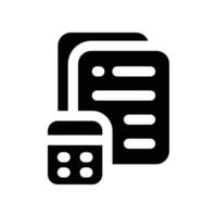 accountant icon. glyph icon for your website, mobile, presentation, and logo design. vector