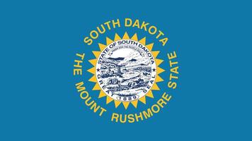 South Dakota US State Flag Illustration vector
