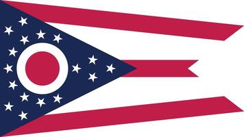 Ohio US State Flag Illustration vector