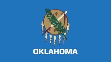 Oklahoma US State Flag Illustration vector