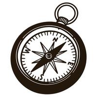 compass icon on a white background art. vector