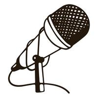 microphone icon on a white background art.eps vector