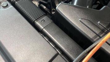 This detailed view provides an indepth look at the wiring harness and connectors, emphasizing the intricate design and essential functionality they serve within automotive engineering video