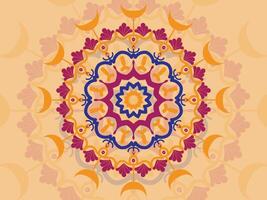round lace ornament pattern design vector