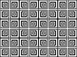 Modern black and white seamless pattern with optical illusion. Geometric abstract pattern in op art style. Design for fabric, wrapping paper, wallpaper. illustration vector