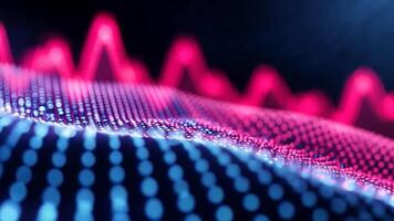 Abstract digital wave and neon light pattern, ideal for technology and innovation concepts video