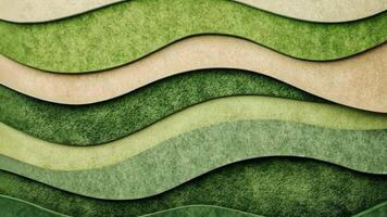 Abstract green layered waves texture, evoking nature and tranquility, ideal for Earth Day designs video