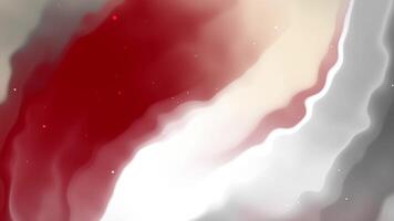 Red white gray tones blend forming abstract flowing shapes. video