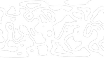 Topographic map like abstract backdrop, moving waves on black background.4k animation. video