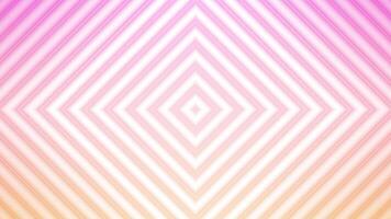 Pink and white background Lights with Glowing Squares. Seamless loop, endless concentric rectangle lines video