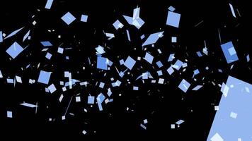 Abstract 3D color changing polygon and rectangle geometric triangle light shape zooming. video