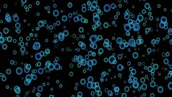 Flickering Bubbles sparkling random motion abstract background. video