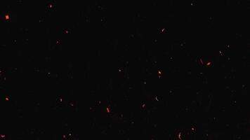 Fire ember particle effect background.Ember dust effect background video