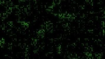 Code text digital Hacker running random on screen effect background video